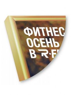 Рамка Нельсон 02, А4,  золото глянец анодир. в Перми - картинка, изображение, фото